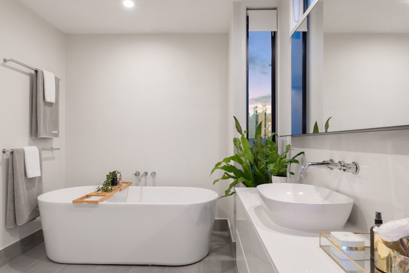 Bathroom after renovation — modern fixtures and clean design